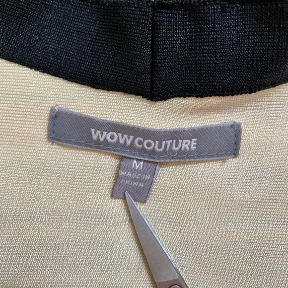 Wow Couture Bandage BodyCon Multicolored Striped Mini Dress Women’s Size Medium - Picture 7 of 11